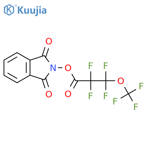 1,3-dioxo-2,3-dihydro-1H-isoindol-2-yl 2,2,3,3-tetrafluoro-3-(trifluoromethoxy)propanoate structure