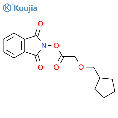 1,3-dioxo-2,3-dihydro-1H-isoindol-2-yl 2-(cyclopentylmethoxy)acetate structure
