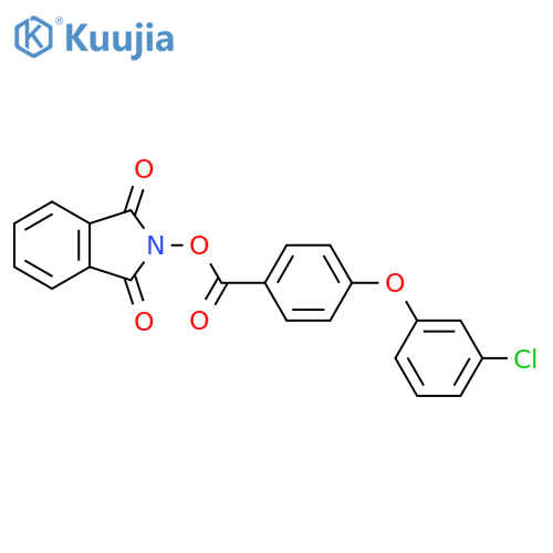 1,3-dioxo-2,3-dihydro-1H-isoindol-2-yl 4-(3-chlorophenoxy)benzoate structure