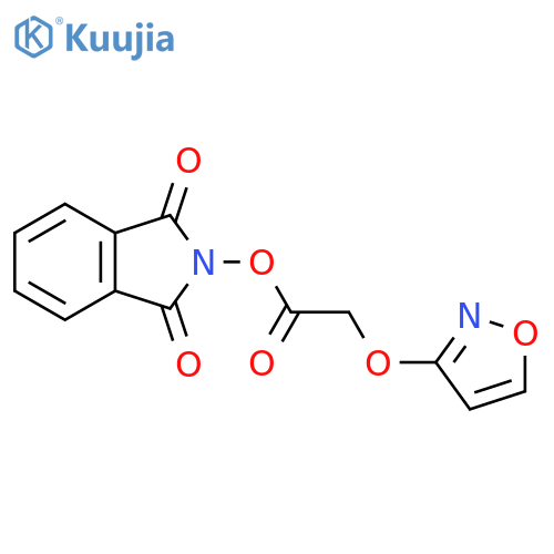 1,3-dioxo-2,3-dihydro-1H-isoindol-2-yl 2-(1,2-oxazol-3-yloxy)acetate structure