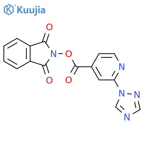 1,3-dioxo-2,3-dihydro-1H-isoindol-2-yl 2-(1H-1,2,4-triazol-1-yl)pyridine-4-carboxylate structure