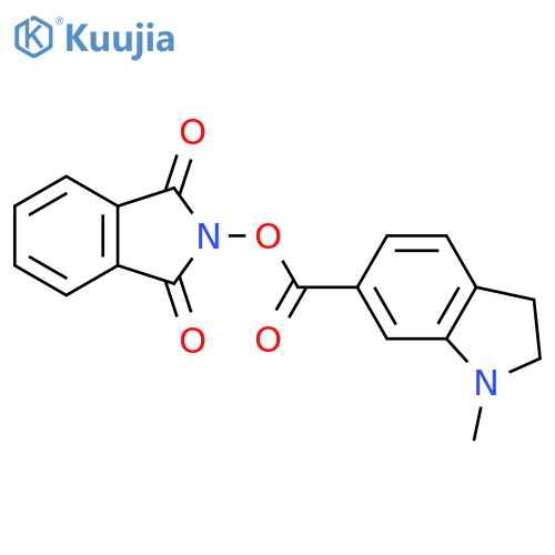 1,3-dioxo-2,3-dihydro-1H-isoindol-2-yl 1-methyl-2,3-dihydro-1H-indole-6-carboxylate structure