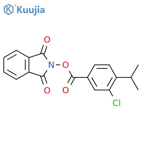 1,3-dioxo-2,3-dihydro-1H-isoindol-2-yl 3-chloro-4-(propan-2-yl)benzoate structure