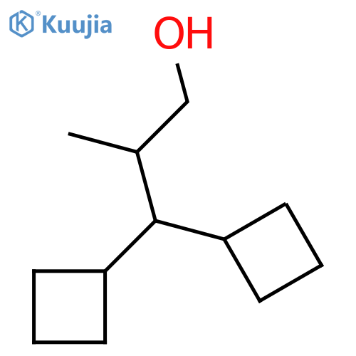 3,3-Dicyclobutyl-2-methylpropan-1-ol structure