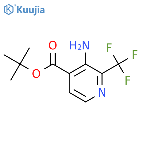Tert-butyl 3-amino-2-(trifluoromethyl)pyridine-4-carboxylate structure