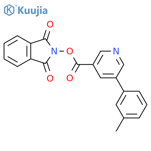 1,3-dioxo-2,3-dihydro-1H-isoindol-2-yl 5-(3-methylphenyl)pyridine-3-carboxylate structure