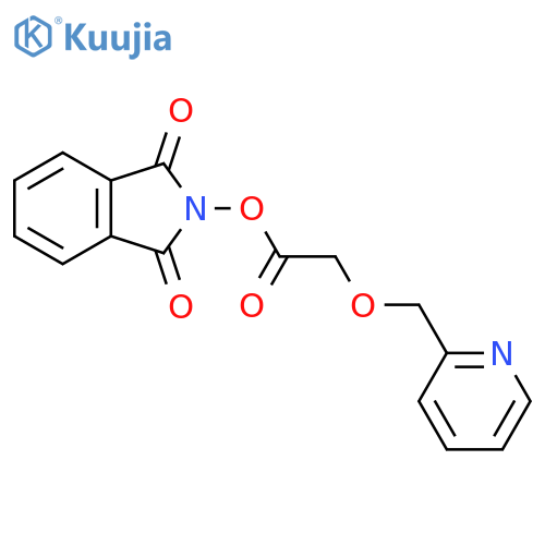 1,3-dioxo-2,3-dihydro-1H-isoindol-2-yl 2-[(pyridin-2-yl)methoxy]acetate structure