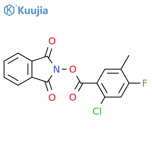 1,3-dioxo-2,3-dihydro-1H-isoindol-2-yl 2-chloro-4-fluoro-5-methylbenzoate structure