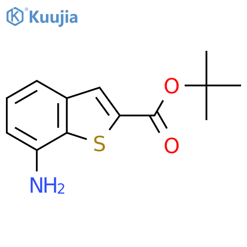 Tert-butyl 7-amino-1-benzothiophene-2-carboxylate structure