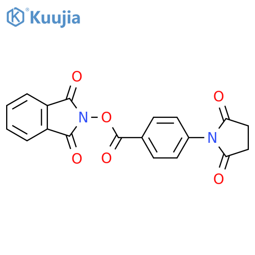 1,3-dioxo-2,3-dihydro-1H-isoindol-2-yl 4-(2,5-dioxopyrrolidin-1-yl)benzoate structure