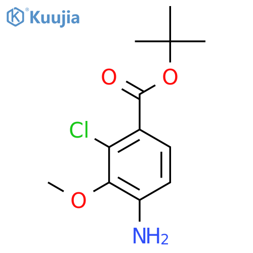 Tert-butyl 4-amino-2-chloro-3-methoxybenzoate structure