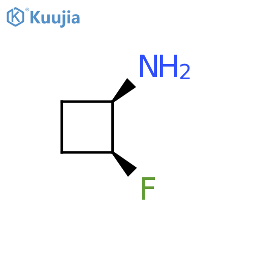 Cyclobutanamine, 2-fluoro-, (1R,2S)-rel- structure