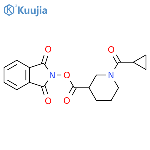 1,3-dioxo-2,3-dihydro-1H-isoindol-2-yl 1-cyclopropanecarbonylpiperidine-3-carboxylate structure