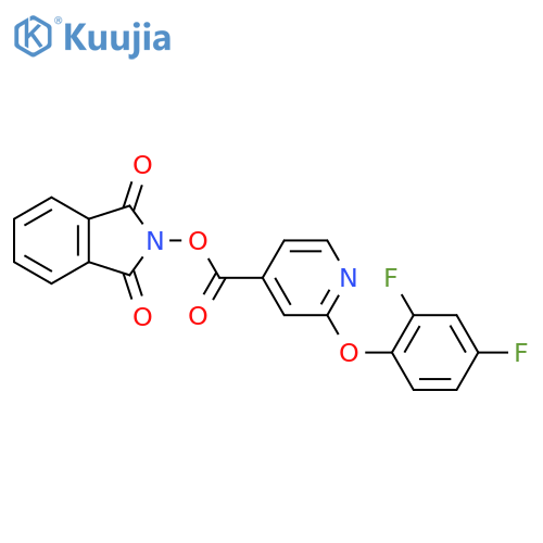 1,3-dioxo-2,3-dihydro-1H-isoindol-2-yl 2-(2,4-difluorophenoxy)pyridine-4-carboxylate structure