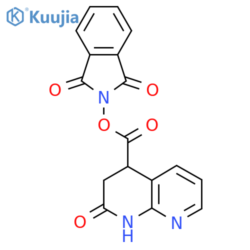 1,3-dioxo-2,3-dihydro-1H-isoindol-2-yl 2-oxo-1,2,3,4-tetrahydro-1,8-naphthyridine-4-carboxylate structure