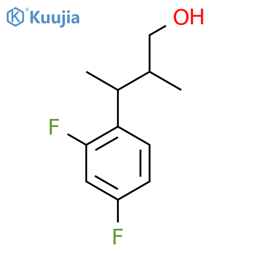3-(2,4-Difluorophenyl)-2-methylbutan-1-ol structure