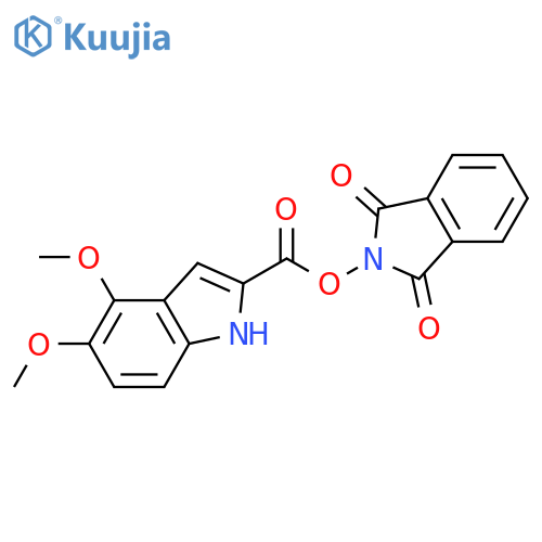 1,3-dioxo-2,3-dihydro-1H-isoindol-2-yl 4,5-dimethoxy-1H-indole-2-carboxylate structure