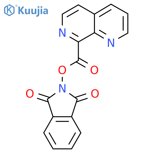 1,3-dioxo-2,3-dihydro-1H-isoindol-2-yl 1,7-naphthyridine-8-carboxylate structure