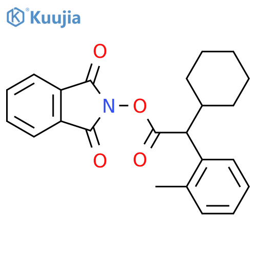 1,3-dioxo-2,3-dihydro-1H-isoindol-2-yl 2-cyclohexyl-2-(2-methylphenyl)acetate structure