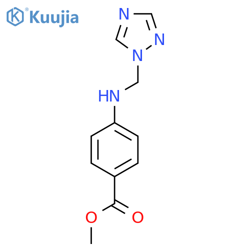 methyl 4-{(1H-1,2,4-triazol-1-yl)methylamino}benzoate structure