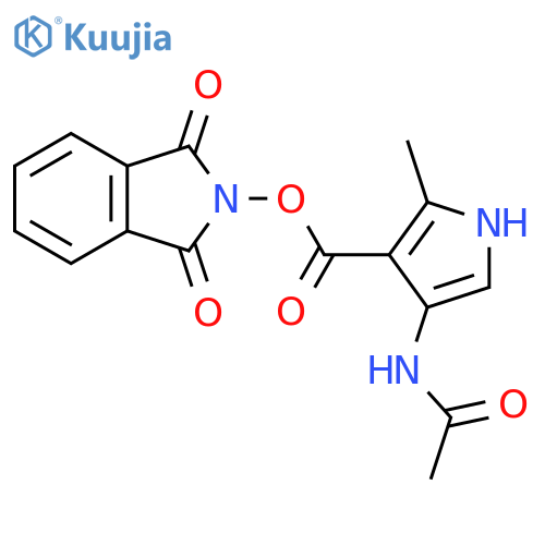1,3-dioxo-2,3-dihydro-1H-isoindol-2-yl 4-acetamido-2-methyl-1H-pyrrole-3-carboxylate structure