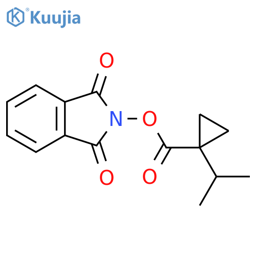 1,3-dioxo-2,3-dihydro-1H-isoindol-2-yl 1-(propan-2-yl)cyclopropane-1-carboxylate structure