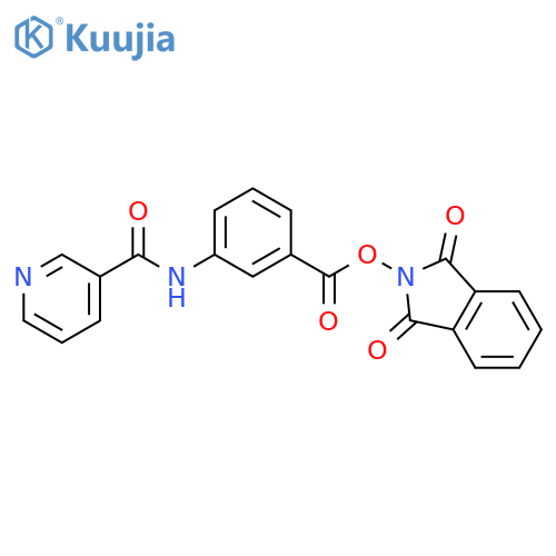 1,3-dioxo-2,3-dihydro-1H-isoindol-2-yl 3-(pyridine-3-amido)benzoate structure