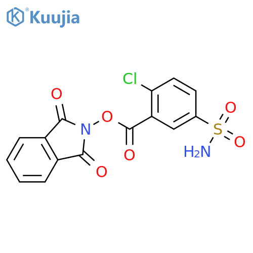 1,3-dioxo-2,3-dihydro-1H-isoindol-2-yl 2-chloro-5-sulfamoylbenzoate structure