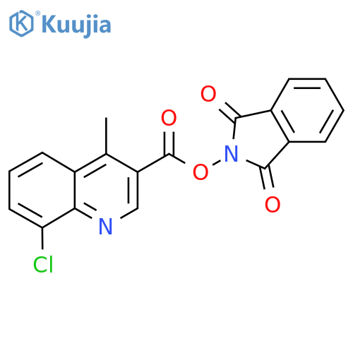 1,3-dioxo-2,3-dihydro-1H-isoindol-2-yl 8-chloro-4-methylquinoline-3-carboxylate structure
