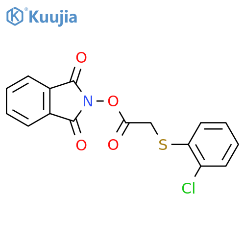 1,3-dioxo-2,3-dihydro-1H-isoindol-2-yl 2-[(2-chlorophenyl)sulfanyl]acetate structure
