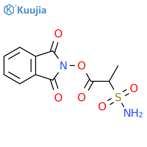 1,3-dioxo-2,3-dihydro-1H-isoindol-2-yl 2-sulfamoylpropanoate structure