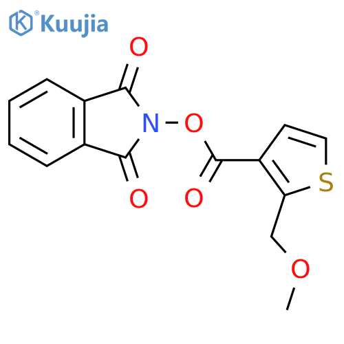 1,3-dioxo-2,3-dihydro-1H-isoindol-2-yl 2-(methoxymethyl)thiophene-3-carboxylate structure