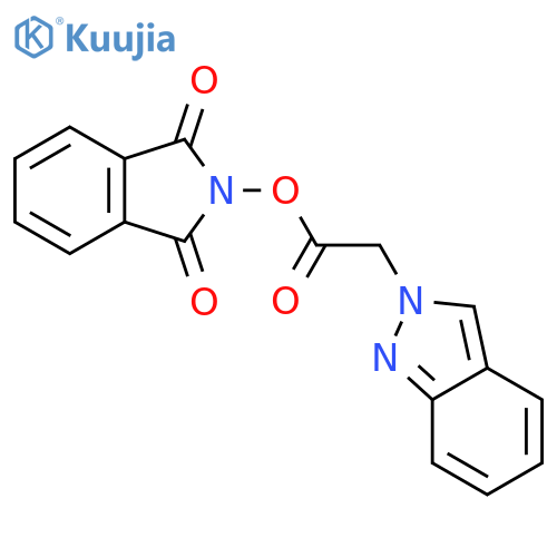 1,3-dioxo-2,3-dihydro-1H-isoindol-2-yl 2-(2H-indazol-2-yl)acetate structure