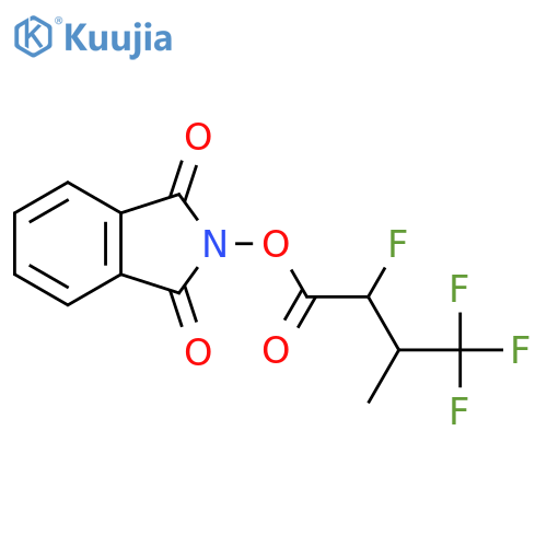 1,3-dioxo-2,3-dihydro-1H-isoindol-2-yl 2,4,4,4-tetrafluoro-3-methylbutanoate structure
