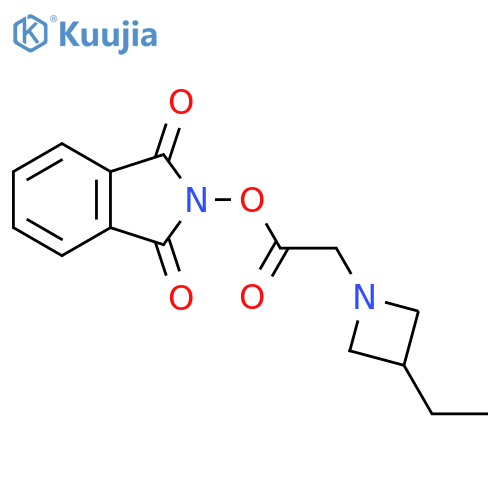 1,3-dioxo-2,3-dihydro-1H-isoindol-2-yl 2-(3-ethylazetidin-1-yl)acetate structure