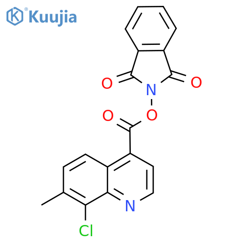 1,3-dioxo-2,3-dihydro-1H-isoindol-2-yl 8-chloro-7-methylquinoline-4-carboxylate structure