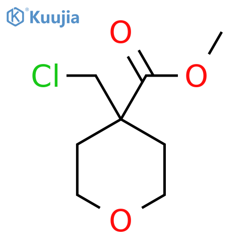 Methyl 4-(chloromethyl)oxane-4-carboxylate structure