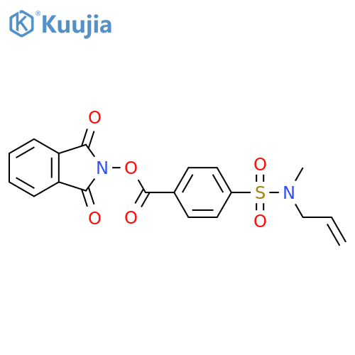 1,3-dioxo-2,3-dihydro-1H-isoindol-2-yl 4-methyl(prop-2-en-1-yl)sulfamoylbenzoate structure
