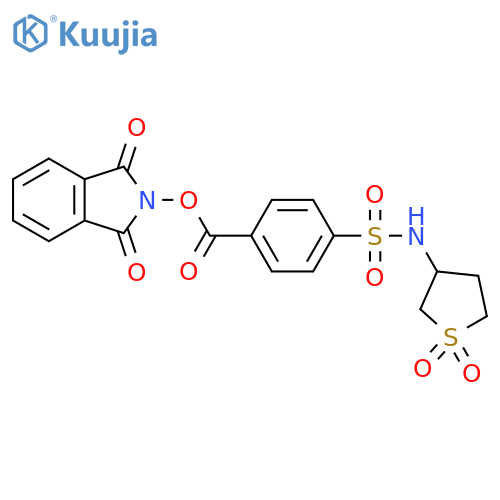 1,3-dioxo-2,3-dihydro-1H-isoindol-2-yl 4-[(1,1-dioxo-1lambda6-thiolan-3-yl)sulfamoyl]benzoate structure