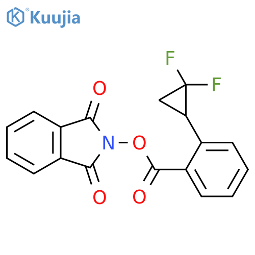 1,3-dioxo-2,3-dihydro-1H-isoindol-2-yl 2-(2,2-difluorocyclopropyl)benzoate structure