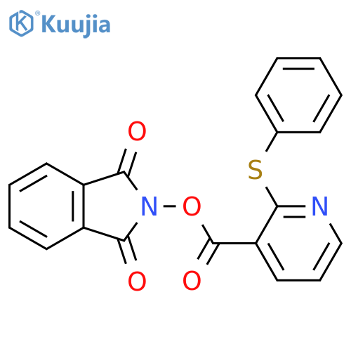 1,3-dioxo-2,3-dihydro-1H-isoindol-2-yl 2-(phenylsulfanyl)pyridine-3-carboxylate structure