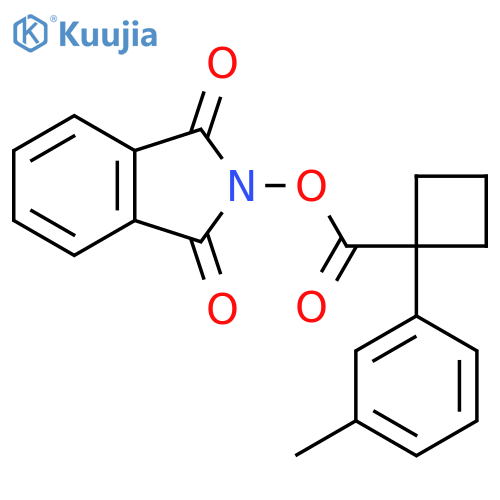 1,3-dioxo-2,3-dihydro-1H-isoindol-2-yl 1-(3-methylphenyl)cyclobutane-1-carboxylate structure