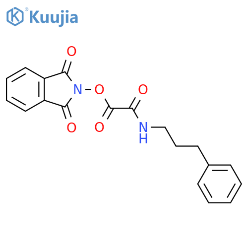 1,3-dioxo-2,3-dihydro-1H-isoindol-2-yl [(3-phenylpropyl)carbamoyl]formate structure