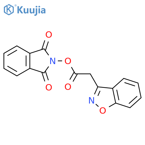 1,3-dioxo-2,3-dihydro-1H-isoindol-2-yl 2-(1,2-benzoxazol-3-yl)acetate structure