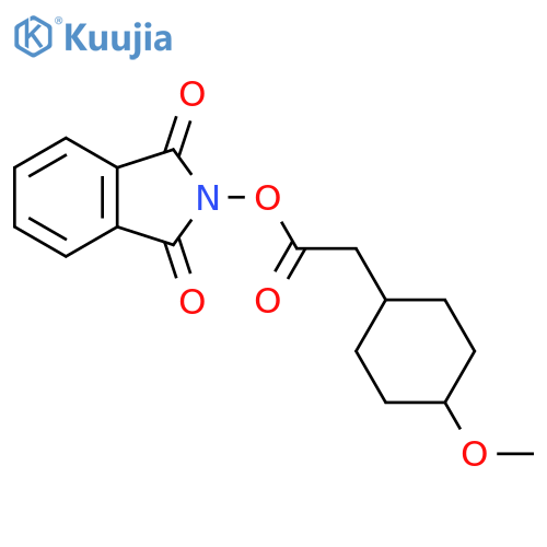 1,3-dioxo-2,3-dihydro-1H-isoindol-2-yl 2-(4-methoxycyclohexyl)acetate structure