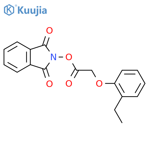 1,3-dioxo-2,3-dihydro-1H-isoindol-2-yl 2-(2-ethylphenoxy)acetate structure