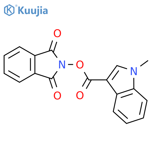 1,3-dioxo-2,3-dihydro-1H-isoindol-2-yl 1-methyl-1H-indole-3-carboxylate structure