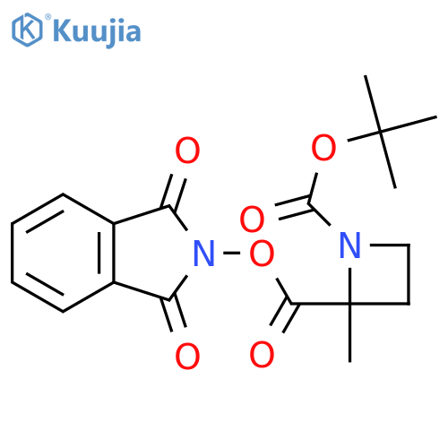 1-tert-butyl 2-(1,3-dioxo-2,3-dihydro-1H-isoindol-2-yl) 2-methylazetidine-1,2-dicarboxylate structure