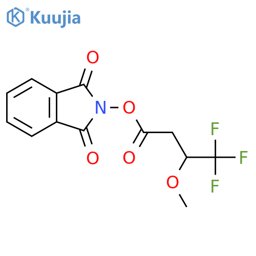 1,3-dioxo-2,3-dihydro-1H-isoindol-2-yl 4,4,4-trifluoro-3-methoxybutanoate structure