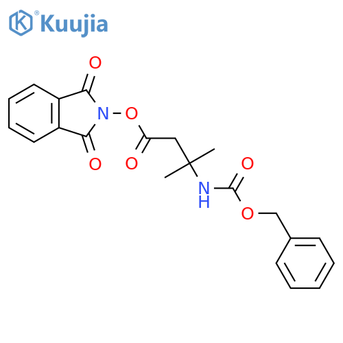 1,3-dioxo-2,3-dihydro-1H-isoindol-2-yl 3-{[(benzyloxy)carbonyl]amino}-3-methylbutanoate structure